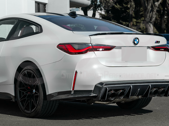 2021-PRESENT BMW G82/G83 M4 | 3D STYLE CARBON FIBER REPLACEMENT 3PCS REAR DIFFUSER APRON