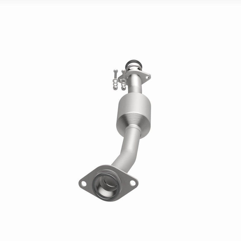 MagnaFlow catalytic converter for Nissan NV200 2.0L, direct fit replacement, durable metal construction, shown installed on vehicle.