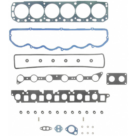 Fel-Pro Ford F-150 HS 8168 PT-6 PermaTorque engine cylinder head gasket set with metal and rubber components for F-150 engine repair.