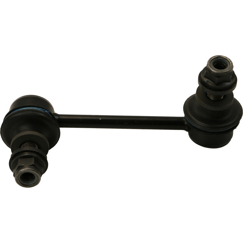 Moog rear right sway bar endlink for Chrysler 200 2015-2017, automotive suspension component with attached rubber bushings.