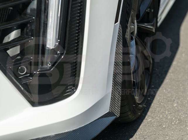 2020-Up Cadillac CT4-V Blackwing | CARBON FIBER Front Splitter Side Wheel Arches Pair