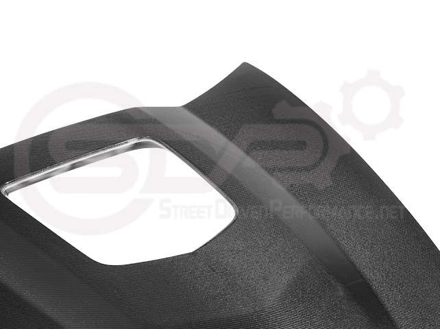2005-2013 Chevrolet Corvette C6 | ZR1 Style Carbon Fiber Front Hood w/ Clear Window Insert