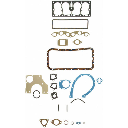 Fel-Pro FS 7267 B engine gasket set with multiple gaskets and seals for automotive engine repair.