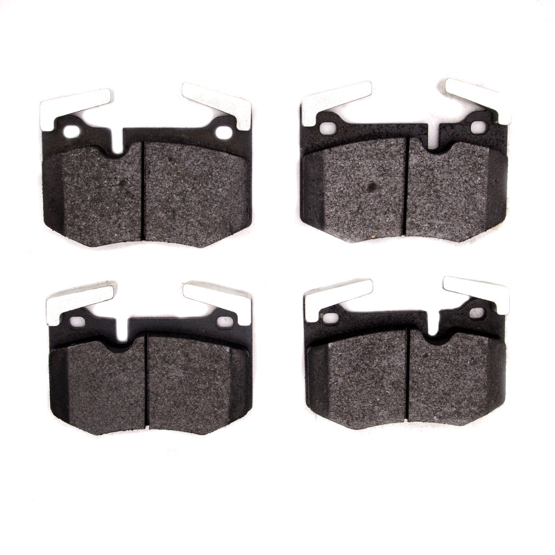 R1 Concepts Lexus GS F rear ceramic brake pads, OE quality, with detailed metal backing and friction surface for optimal braking.