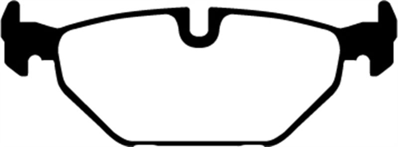 EBC Ultimax2 rear brake pads for Saab 9-5 2.3 Turbo Aero, OE style, durable brake pad set for reliable stopping power.