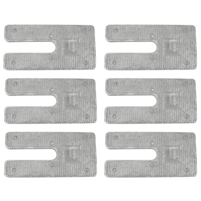 Moog 6-inch long wedge caster change kit with 3-1/2 degree angle for suspension and alignment adjustment, shown in the image.