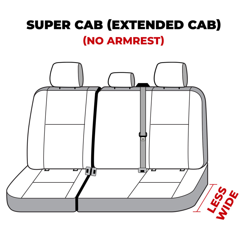 Covercraft Tan Polycotton Second Row Seat Covers for Ford F-250 2019-2024, custom-fit and protective.
