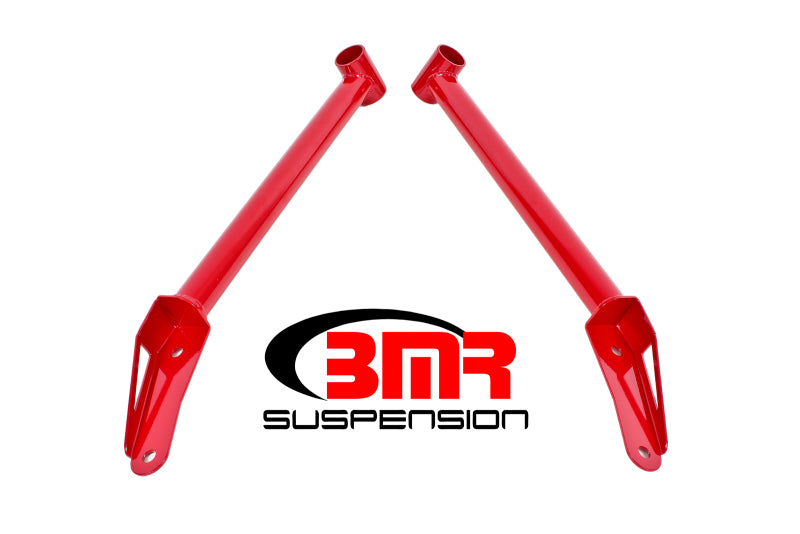 Red BMR Suspension chassis bracing for 2016-2017 6th Gen Camaro front or rear cradle, providing added stability and support.