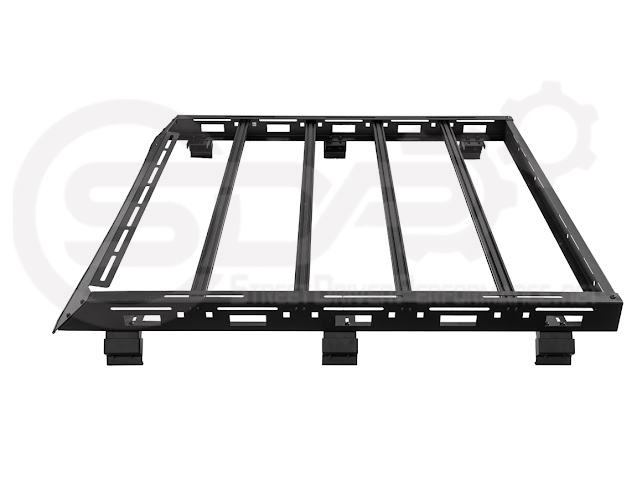2018-UP JEEP WRANGLER JL & 2020-PRESENT JEEP GLADIATOR JT | CARBON STEEL BLACK TOP ROOF CARGO RACK (FULL & HALF LENGTH)