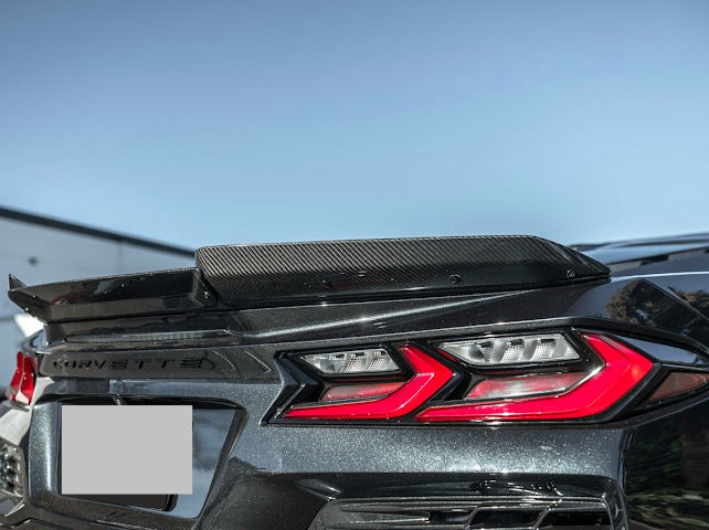 2023-UP CORVETTE C8 Z06 | REAR CENTER WICKERBILL SPOILER WING EXTENTION