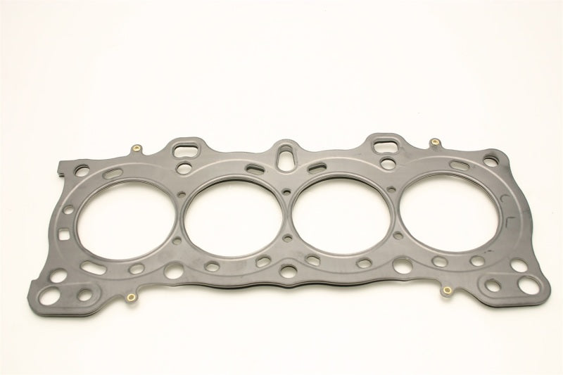 Cometic Honda D16A1/2/8/9 MLS DOHC ZC head gasket, 75.5mm, .027 inch thickness, for Honda engine rebuilds, showing gasket details.