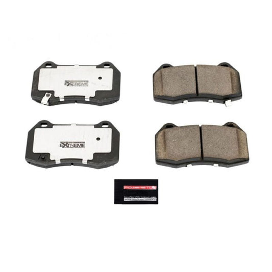 PowerStop Z26 Extreme Street brake pads for 2003-2004 Infiniti G35 front, performance brake pads with hardware included
