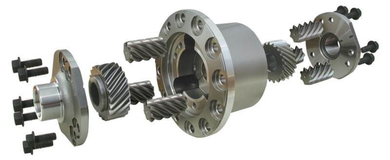 Eaton Detroit Truetrac differential for Ford Mustang S550 with 8.8-inch Super 34T, showing the rugged gear components and metal casing.
