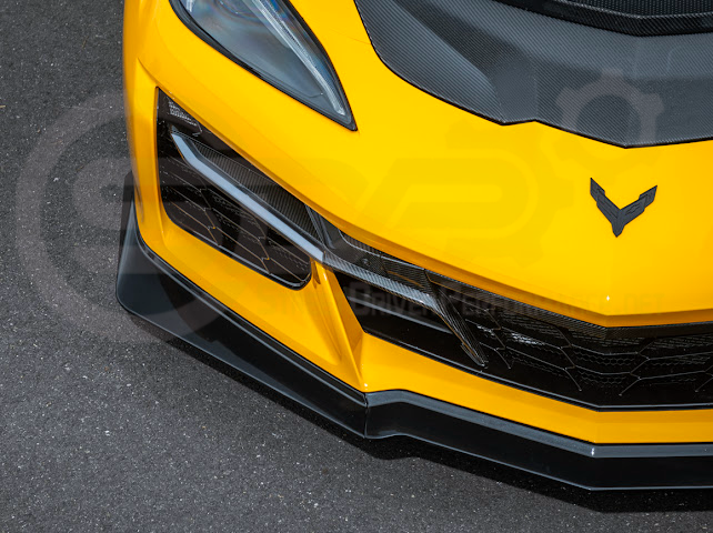 2023-Up Corvette C8 Z06 | Z07 Extended Package CARBON FIBER Front Lip Splitter Ground Effects