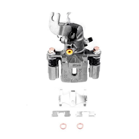 PowerStop rear left OE brake caliper with bracket for 2005-2006 Hyundai Elantra, automotive brake component.