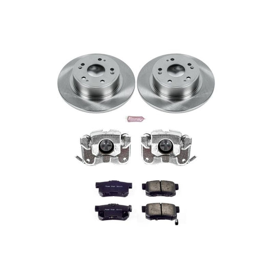 PowerStop rear autospecialty brake kit with calipers for 2016-2018 Acura ILX, featuring OE-style brake components.