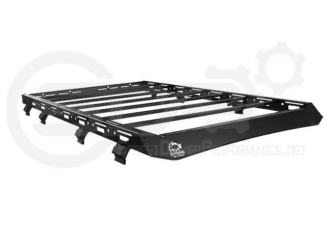 2018-UP JEEP WRANGLER JL & 2020-PRESENT JEEP GLADIATOR JT | CARBON STEEL BLACK TOP ROOF CARGO RACK (FULL & HALF LENGTH)