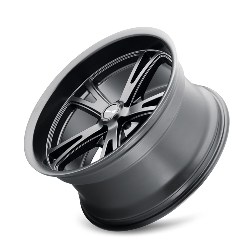 Ridler 606 matte black cast wheel, 20x9 inches, 5x115 bolt pattern, 18mm offset, 72.62mm hub, automotive wheel.