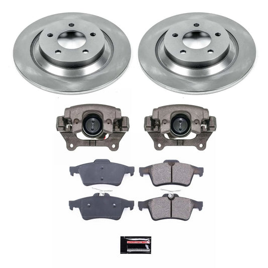 PowerStop rear brake kit with calipers for Mazda 5 2008-2010, OE style brake upgrade from PowerStop.