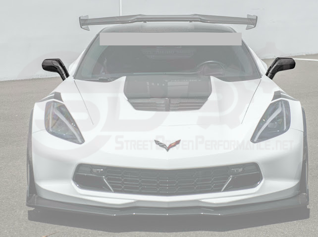 2014-2019 Chevrolet Corvette C7 | Factory Style CARBON FIBER Full Mirror Cap Covers Pair