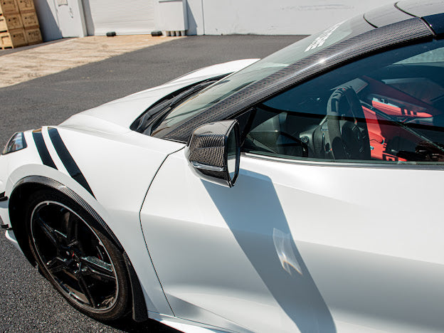 2020+ CORVETTE C8 | CARBON FIBER UPPPER AND / OR LOWER MIRROR COVERS