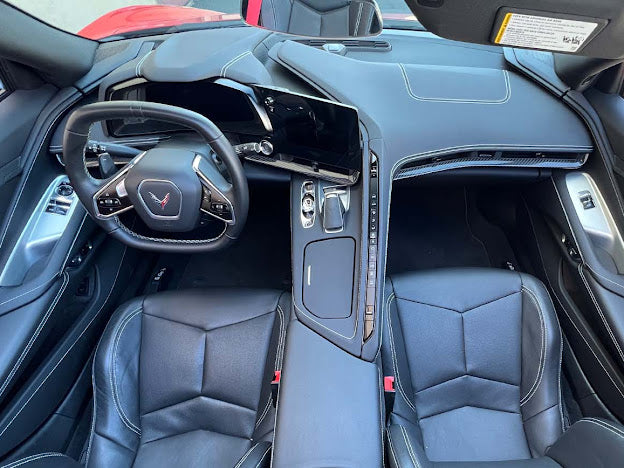 2020+ CHEVROLET CORVETTE C8 CARBON FIBER INTERIOR OVERLAY DASH TRIM