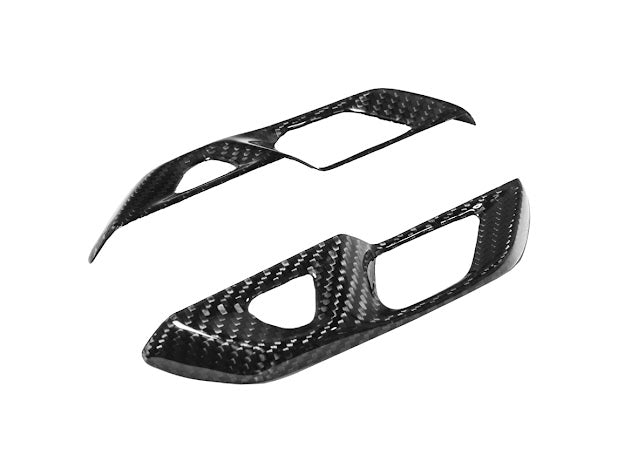 2020+ CHEVROLET CORVETTE C8 CARBON FIBER SIDE DOOR INTERIOR CONTROL BUTTON TRIM COVER