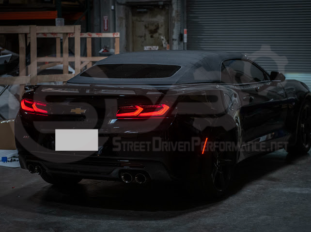 2016-2018 Chevrolet Camaro | C8 Style Sequential Signal LED Rear Taillights Pair (Clear / Red / Smoke Lens)