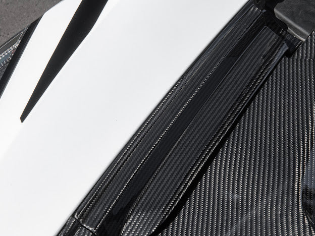 2020+ CHEVROLET CORVETTE C8 | FACTORY STYLE CARBON FIBER FRONT TRUNK TRIM KIT REPLACEMENT