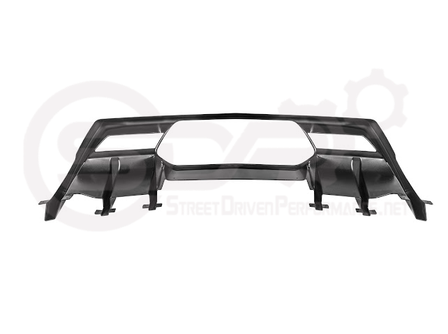 2023-UP CORVETTE C8 Z06 | GLOSSY BLACK REAR BUMPER FINNED DIFFUSER