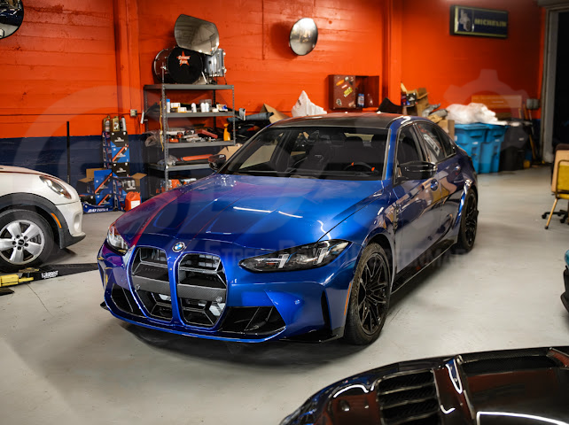 2021-Up BMW G80 M3 & G82 M4 W/ NO ACTIVE CRUISE CONTROL | CSL Style Carbon Fiber Front Kidney Grille Replacement