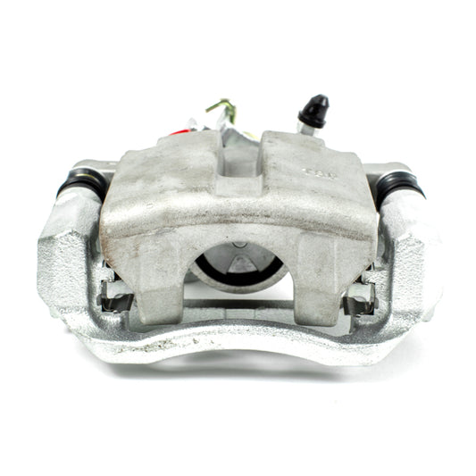 PowerStop OE rear left brake caliper with bracket for Buick Allure 2005-2009, automotive part in black with mounting hardware