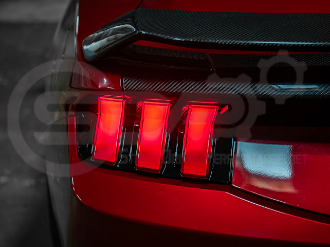 2024-Up Ford Mustang S650 | EURO Style Sequential Signal LED Clear Lenses Rear Taillights Pair