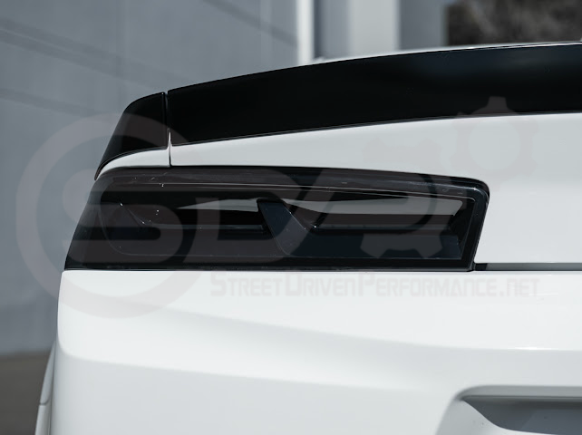 2016-2018 CHEVROLET CAMARO | SMOKE TINTED REAR TAIL LIGHT TRIM BEZEL COVER PAIR