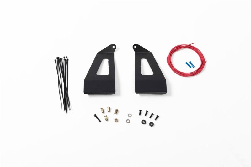 Putco roof bracket kit for 2017-2020 Ford SuperDuty trucks, curved 50-inch brackets for roof rack installation.