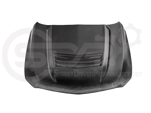 2020-Up Cadillac CT5 / CT5-V / CT5-V Blackwing | “CTS-V, V3” Style CARBON FIBER Front Vented Hood