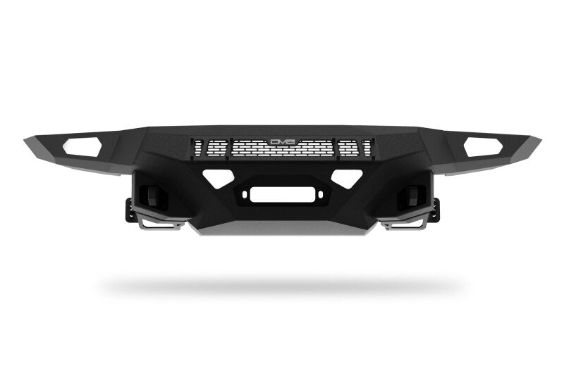 Steel front bumper for Ford Super Duty F-250/F-350 from DV8 Offroad, part of the Spec Series, with a rugged design.