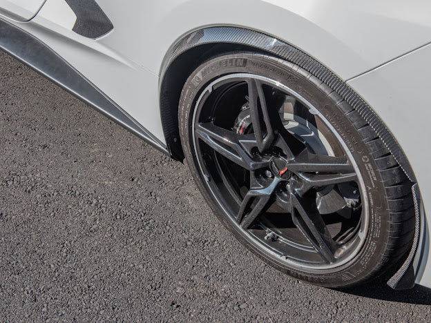 2020+ CHEVROLET CORVETTE C8 CARBON FIBER SIDE WHEEL FENDER PAIR