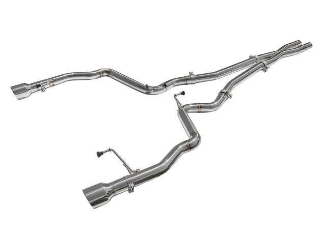 2024-Up Ford Mustang GT 5.0L | T-304 Straight Through Cat Back Dual Tips Exhaust