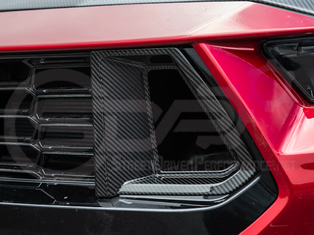 2024-Up Ford Mustang GT | DarkHorse Style CARBON FIBER Side Grille Air Intake Bezel Pair