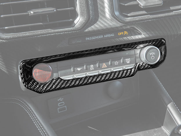 2024-UP FORD MUSTANG S650 | CARBON FIBER AC CONTROL PANEL COVER