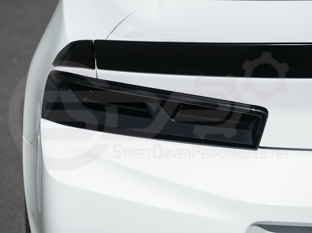 2016-2018 CHEVROLET CAMARO | SMOKE TINTED REAR TAIL LIGHT TRIM BEZEL COVER PAIR