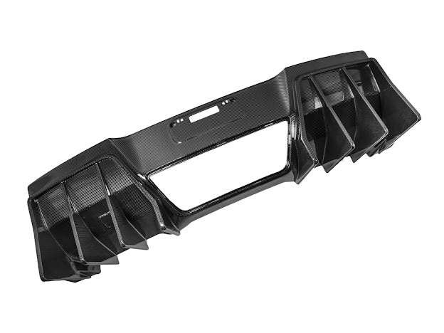 2014-2019 Corvette C7 Performance Track CARBON FIBER Rear Bumper Finned Diffuser
