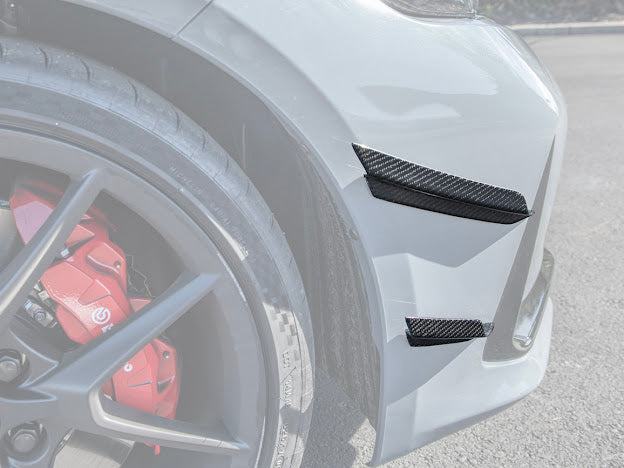 2023+ HONDA CIVIC TYPE-R | SDP PERFORMANCE PACKAGE CARBON FIBER FRONT SIDE CANARDS (PAIR)