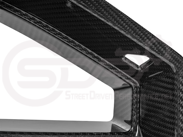 2024-Up Ford Mustang GT | DarkHorse Style CARBON FIBER Side Grille Air Intake Bezel Pair