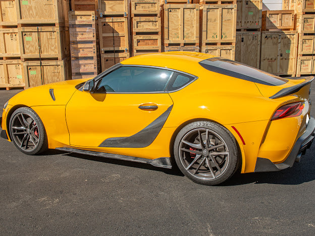 2020-Up Toyota GR Supra A90 A91 | CARBON FIBER Side Skirts Rocker Panels Ground Effects