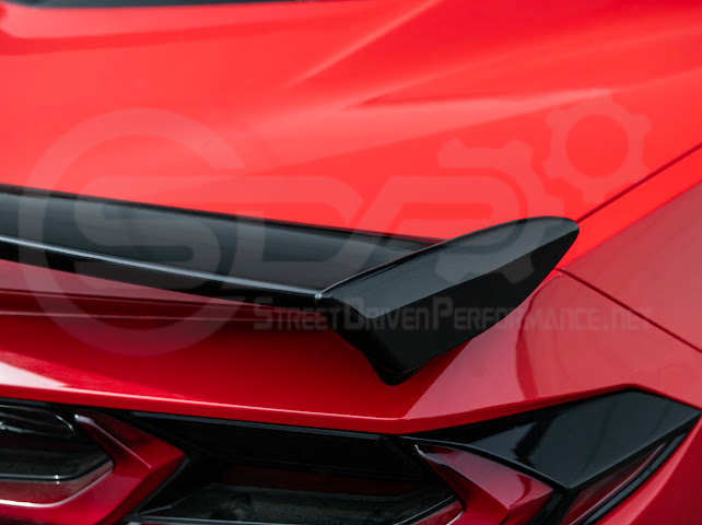2020-Up Corvette C8 Stingray & Z51 |FaceliftedbRear Trunk High Wing Spoiler (Matte Black or Carbon Flash)