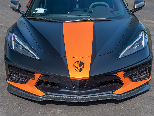 2020+ CORVETTE C8 STINGRAY & Z51 | Z06 Z07 PERFORMANCE FRONT LIP SPLITTER & CANARDS GROUND EFFECTS