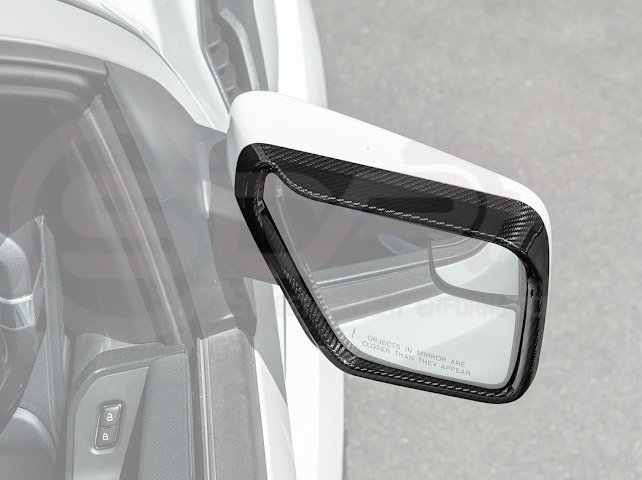 2021-UP FORD F-150 | CARBON FIBER FACTORY STYLE SIDE MIRROR FRAMES PAIR