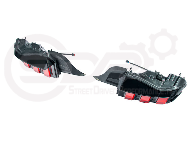 2024-Up Ford Mustang S650 | EURO Style Sequential Signal LED Clear Lenses Rear Taillights Pair